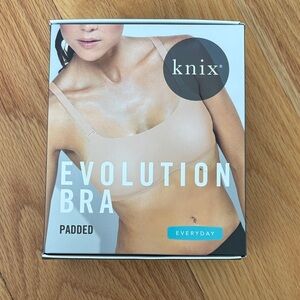 NIB knix Evolution Padded Bra - Beige & Gray Reversible